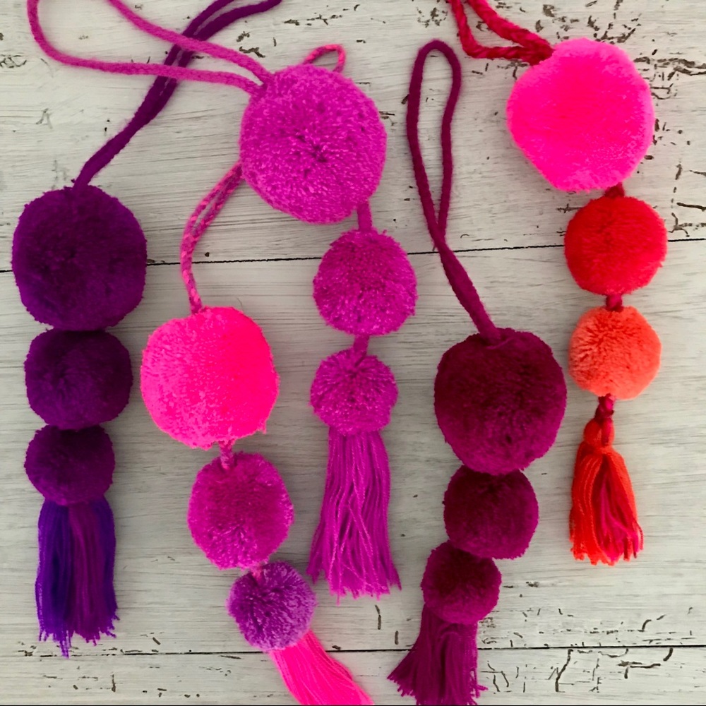 Handmade beautiful Tassel Pom Poms!!